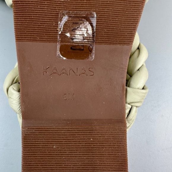 Kaanas Coco Sandal in Off White - Picture 9 of 10